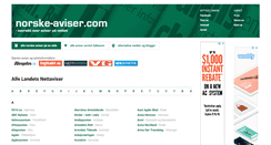 Desktop Screenshot of norske-aviser.com